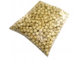 Korale drewniane 25mm NATURALNE HURT 1kg koraliki lakierowane z dużą dziurką paciorki makrama hurtownia korali