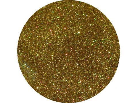 Brokat 0,2mm GOLD HOLOGRAM ZA6051 100g sypki do ozdabiania do farb fug bombek dekoracji