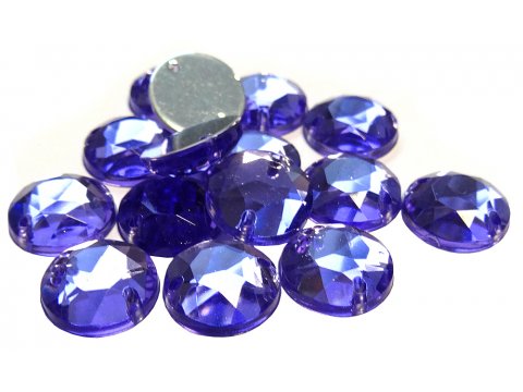 KÓŁKO 10 mm kamienie akrylowe 11-WRZOS JASNY FIOLET 144sztuk kryształki diamenciki do przyszycia i przyklejania