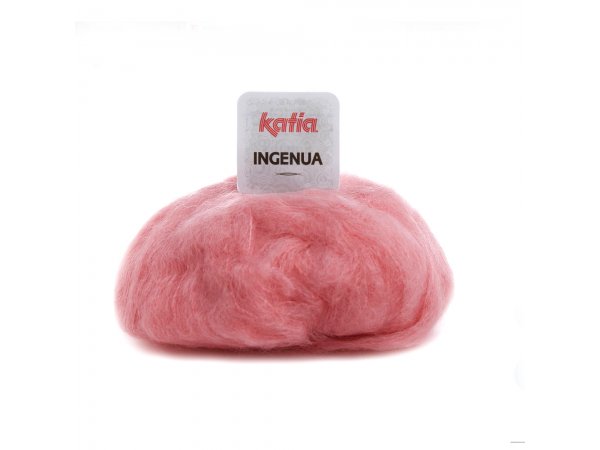 INGENUA 61 ŁOSOŚ/RÓŻ włóczka KATIA 50g 140m mohair delikatny moher z wełną sklep z tanimi włóczkami Warszawa