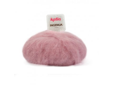 INGENUA 75 RÓŻ PUDROWY ZGASZONY włóczka KATIA 50g 140m włóczki moherek mohair moher OUTLET GOLD-POL OSTATNIE MOTKI