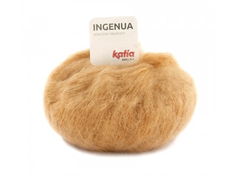 INGENUA 79 CAMEL włóczka KATIA 50g 140m włóczki z moherek mohair moher OUTLET GOLD_POL OSTATNIE MOTKI