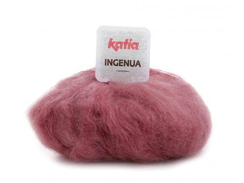 INGENUA 59 RÓŻ CIEMNY włóczka KATIA 50g 140m mohair delikatny moherek mohair moher sklep z wełnami warszawa