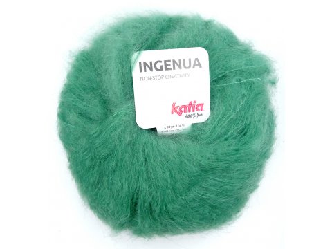 INGENUA 80 MINT ZIELONY  włóczka KATIA 50g 140m włóczki mohair delikatny milutki moherek OUTLET KONIEC KOLEKCJI