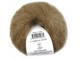 NEW SUPER KID MOHAIR włóczka Gazzal 6 KARMEL CIEMNY SPŁOWIAŁY cena za 25g 237m moher na szale estońskie