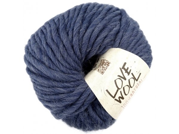 LOVE WOOL 125 JEANS NIEBIESKI włóczka KATIA 100g 50m sklep z włóczkami sklep z włóczkami Kati