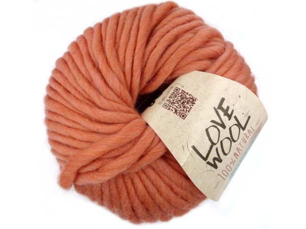 LOVE WOOL 130 ŁOSOŚ łososiowy włóczka KATIA 100g 50m New Colour wełna czesankowa i sklep z włóczkami Kati