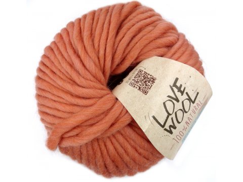 LOVE WOOL 130 ŁOSOŚ łososiowy włóczka KATIA 100g 50m New Colour wełna czesankowa i sklep z włóczkami Kati