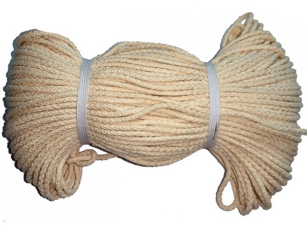 Knot 2,5mm 50m sznurek bawełniany kolor naturalny knoty