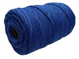 Sznurek 5mm dziany 100% bawełniany 35-ROYAL BLUE 100m z rdzeniem bawełnianym BY GOLD-POL hurtownia sznurków War