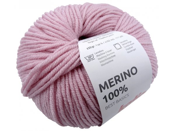 MERINO 100% 7 RÓZ SPŁOWIAŁY włóczka Katia 50g 102m 100% wełna merynos hurtownia włóczek