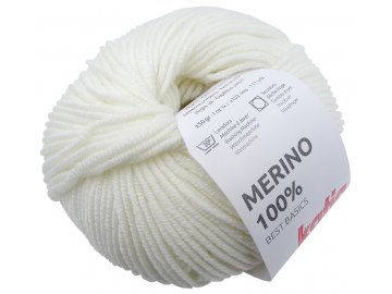 MERINO 100% 1 BIAŁY MLECZNY...