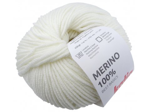 MERINO 100% 1 BIAŁY MLECZNY włóczka Katia 50g 102m 100% wełna z merynosa sklep z włóczkami wełnianymi bogata oferta