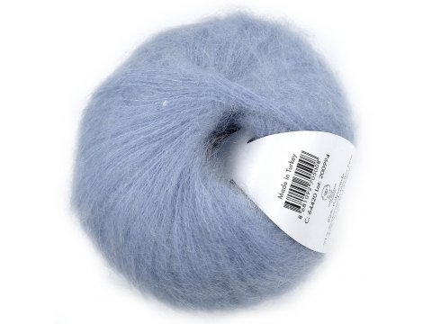 NEW SUPER KID MOHAIR włóczka Gazzal 20 BŁĘKITNY cena za 25g 237m moher na szale estońskie