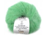 SUPER KID MOHAIR włóczka Gazzal 27 ZIELONA MIĘTA JASNA cena za 25g 237m moher na szale estońskie najtańsze włóczki w Warszawie