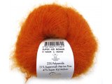 NEW SUPER KID MOHAIR włóczka Gazzal 29 POMARAŃCZOWY cena za 25g 237m moher na szale estońskie