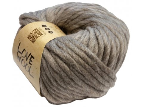 LOVE WOOL 102 SZARY/BEŻ  włóczka KATIA 100g 50m wełna czesankowa owcza alpaka sklep z włóczkami Kati