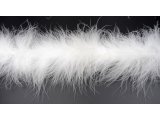 Taśma z piór marabut*  BIAŁY cena za 1m puszyste z długim włosem największy wybór kolorów