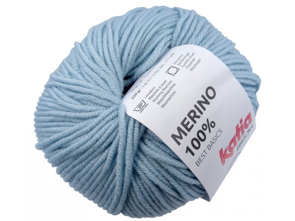 MERINO 100% 67 BŁĘKIT AQUA włóczka Katia 50g 102m wełna merynos sklep z włóczkami wełnianymi dla dzieci nie gryzie