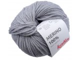 MERINO 100% 505 SZARY włóczka Katia 50g 102m 100% wełna merynos sklep z włóczkami wełnianymi dla dzieci nie gryz