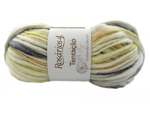 TENTACAO TWEED 01 MIX ECRU SZARY marki Rosarios4 100g 130m 100% wełna cieniowana grubość hurtownia włóczek