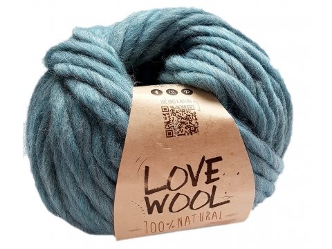 LOVE WOOL 110 NIEBIESKI SPŁOWIAŁY włóczka KATIA 100g 50m włóczki hiszpańskie wełna czesankowa alpaka sklep z włóczkami Kati