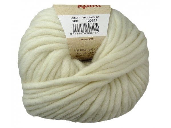 LOVE WOOL 100 OFF WHITE BIAŁY MLECZNY włóczka KATIA cena za 100g 50m sklep z włóczkami Kati wełna czesankowa z alpacą sezon 2024