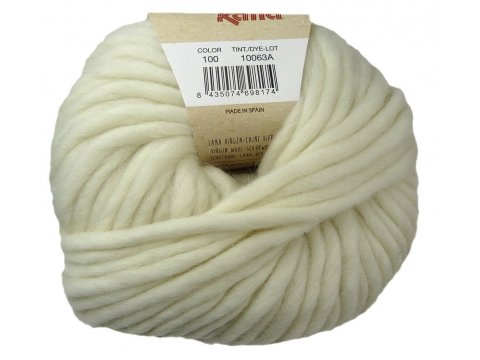 LOVE WOOL 100 OFF WHITE BIAŁY MLECZNY włóczka KATIA cena za 100g 50m sklep z włóczkami Kati wełna czesankowa z alpacą sezon 2024