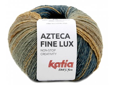 AZTECA FINE LUX 410 TURKUS MORSKI SPŁOWIAŁY włóczka mix wełny KATIA 100g 270m mix wełny nowe kolory sklep GOLD