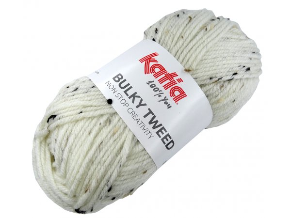 BULKY TWEED 200 ECRU KREM włóczka KATIA 100g 150m włóczki typu shetland nie gryzie sklep internetowy z włóczkami