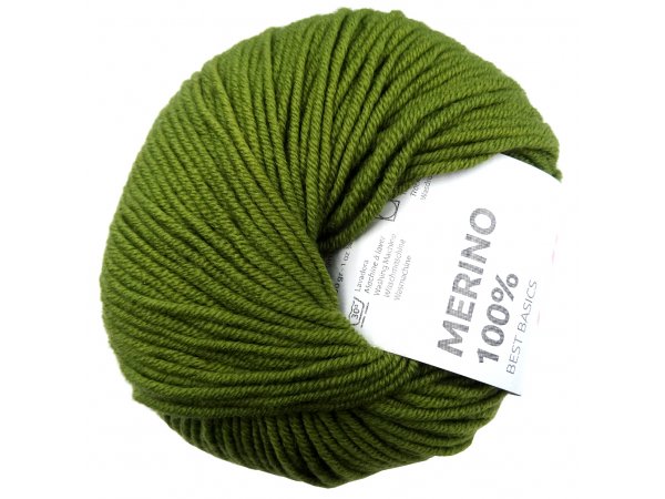 MERINO 100% 88 OLIWKA JASNA włóczka Katia 50g 102m 100% wełna merynos która nie gryzie