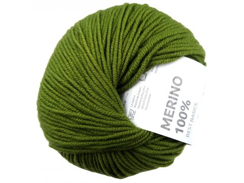 MERINO 100% 88 OLIWKA JASNA włóczka Katia 50g 102m 100% wełna merynos która nie gryzie
