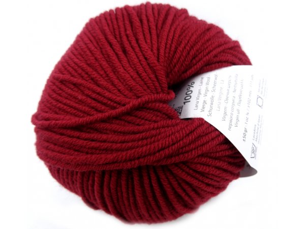 MERINO 100% 52 CIEMNY CZERWONY BORDO włóczka Katia 50g 102m 100% wełna merynos sklep z włóczkami wełnianymi