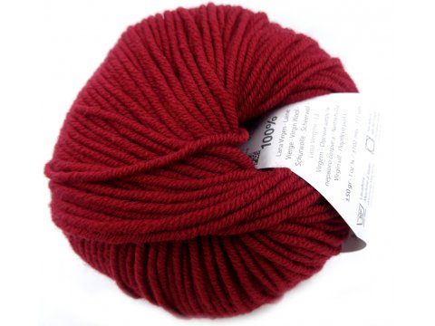 MERINO 100% 52 CIEMNY CZERWONY BORDO włóczka Katia 50g 102m 100% wełna merynos sklep z włóczkami wełnianymi