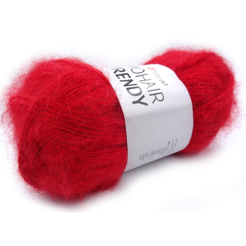 MOHAIR TRENDY 105 CZERWONY włóczka YarnArt 100g 220m sklep internetowy goldpol