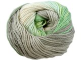 Camilla Batik 105 MIX GREEN BEIGE 100g 260m włóczka MTP ombre wielokolorowa bawełna dla dzieci na sweterek czapkę szalik