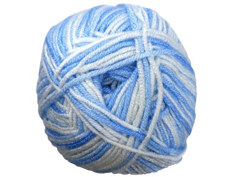 Baby Karizma 135 MIX BLUE WHITE włóczka Etrofil 100g 260m włóczki ombre cieniowane anti-pilling dla dzieci nie mechaci się