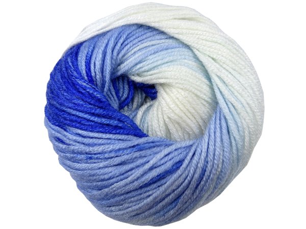 Adore Dream 67 MIX WHITE BLUE włóczka YarnArt 100g 280m włóczki ombre cieniowane anti-pilling dla dzieci nie mechaci się