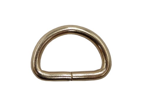 D-ring 25mm 1szt ZŁOTE 4mm x 25mm do torebki torby półkółko metalowe kaletnicze sklep GOLD-POL importer metalówki