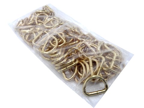 D-ring 25mm 100szt HURT ZŁOTE 4mm x 25mm do torebki torby półkółko metalowe kaletnicze sklep GOLD-POL importer metalówki