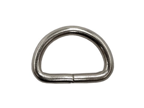 D-ring 25mm 100szt HURT STALOWE 4mm x 25mm do torebki torby półkółko metalowe kaletnicze sklep GOLD-POL importer metalówki