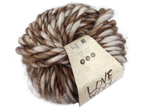 LOVE WOOL TONES 201 MELANŻ BRĄZ BEŻ  włóczka KATIA 100g 50m sklep z włóczkami melanżowa wełna czesankowa z alpacą 100%wełny