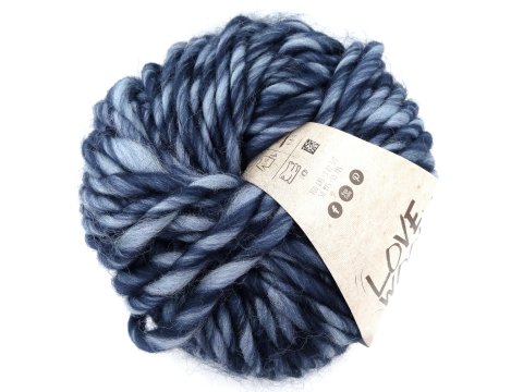 LOVE WOOL TONES 204 MELANŻ GRANAT BŁĘKIT włóczka KATIA 100g 50m sklep z włóczkami melanżowa wełna czesankowa z alpacą 100%wełny