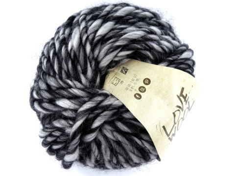 LOVE WOOL TONES 205 MELANŻ SZARY CZARNY włóczka KATIA 100g 50m sklep z włóczkami melanżowa wełna czesankowa z alpacą 100%wełny