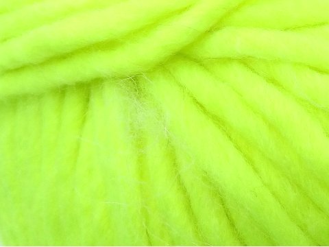 WoW Chunky 72 NEON YELLOW włóczka KATIA 100g 75m sklep z włóczkami melanżowa wełna czesankowa z alpacą mix wełny