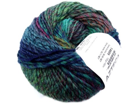 AZTECA 7891 MIX ZIELENI/MORSKI/GRANAT/FUKSJA mix wełny KATIA 100g 270m wielokolorowa włóczki na czapkę szal sweter NA ZAMÓWIENIE