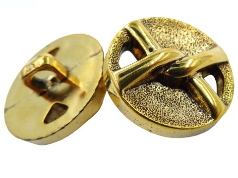 20mm Guziki złote HURT 12 sztuki kolor ZŁOTY K790 guziki ozdobne do marynarki guzik plastikowy w kolorze złotym
