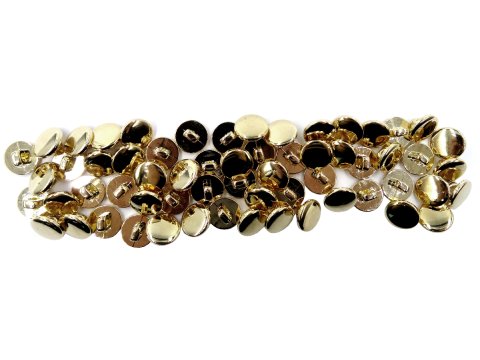 15mm Guziki złote 18 sztuk kolor ZŁOTY K409 guziki ozdobne do marynarki swetra guzik plastikowy w kolorze złotym