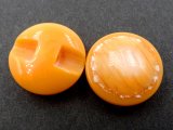 15mm Guziki ozdobne HURT 144 sztuk kolor ORANGE ze smugami masy perłowej K409 guzik do bluzki żakietu sweterka