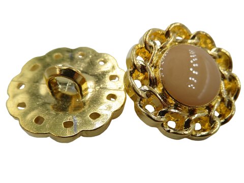 20mm Guziki złote 12 sztuk kolor ZŁOTY K236 guziki ozdobne do marynarki swetra guzik plastikowy w kolorze złotym